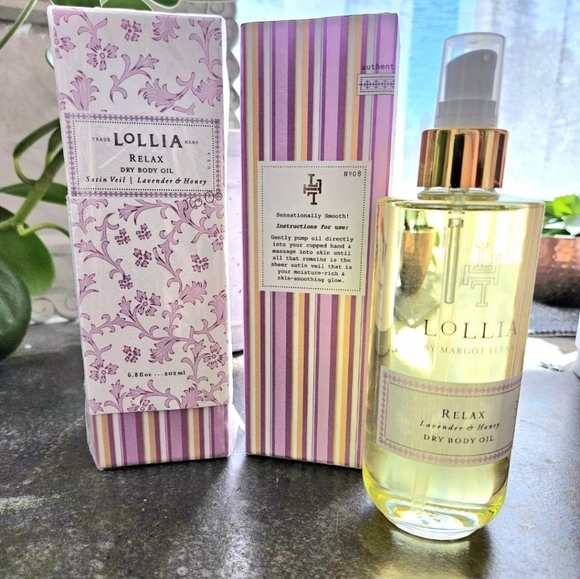 Lollia Relax Lavender & Honey Dry Body Oil Satin Veil 6.8 oz NIB! - Picture 2 of 2
